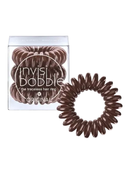 Резинки для волос коричневые 3 шт. Invisibobble Original 