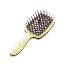 Щетка для волос золотая с коричневыми зубчиками Small Superbrush